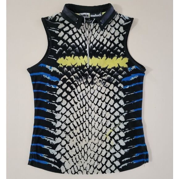 Jamie Sadock Women's Sleeveless Snake Pattern Golf Top - Picture 1 of 13